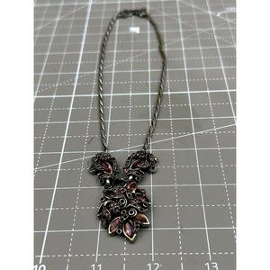 1950 Hollycraft Corp Necklace with Pink Rhinestones *AS IS*